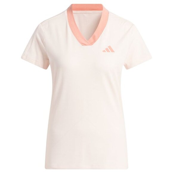 Adidas Women’s V-Neck Golf Shirt | Made with Renewable Materials | New - Picture 2 of 4
